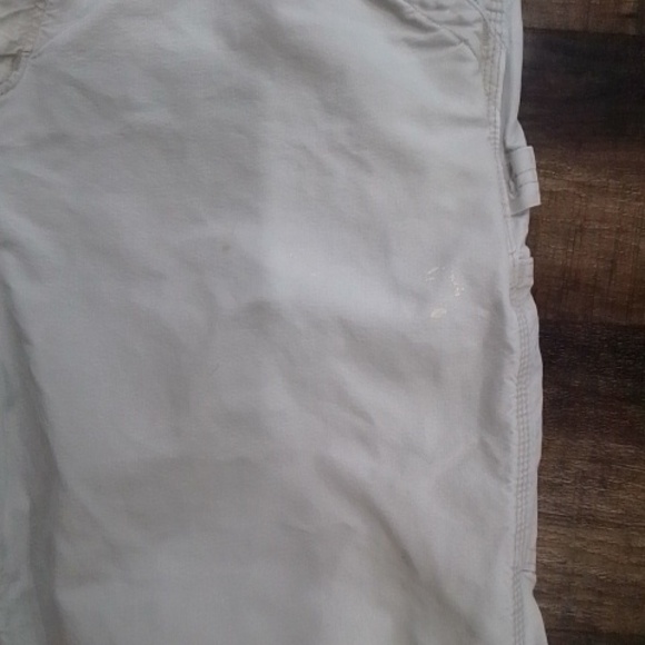 Carhartt B151 Tan Carpenter Loose Original Fit Paint Splatter Distressed 36 X 32 - Picture 2 of 10